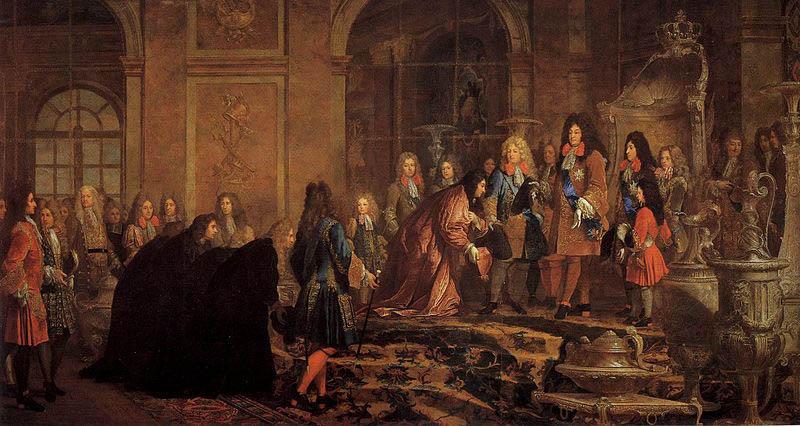 Louis XIV s Louis XIV. empfangt den Dogen von Genua in Versailles France oil painting art